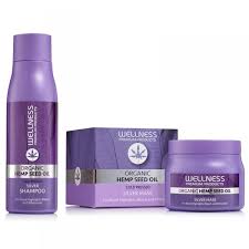 Wellnes Organic Hemp Seed Oil Cold Pressed Silver Shampoo for Blond Hair 500ml